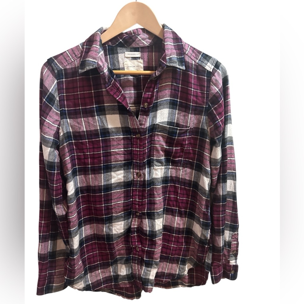 American Eagle Outfitters Multicolor Plaid Shirt size S